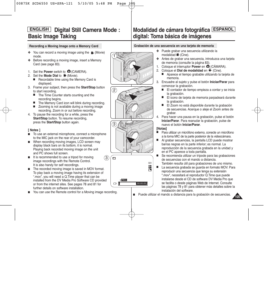 Samsung SC-D6550-XAA User Manual | Page 105 / 154