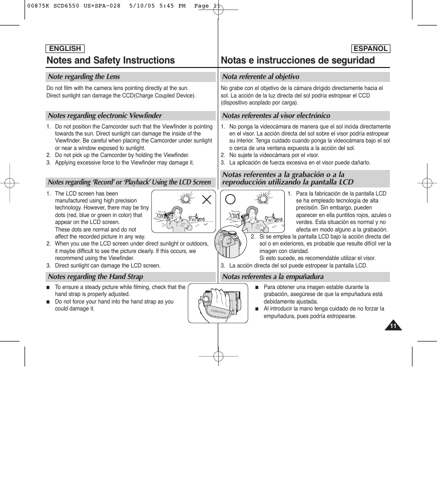 Samsung SC-D6550-XAA User Manual | Page 11 / 154