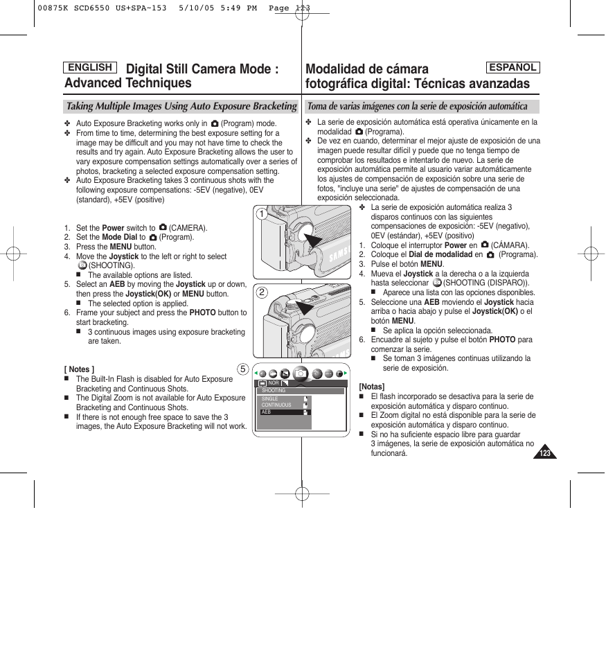 Samsung SC-D6550-XAA User Manual | Page 123 / 154