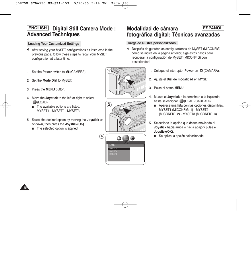 Samsung SC-D6550-XAA User Manual | Page 130 / 154