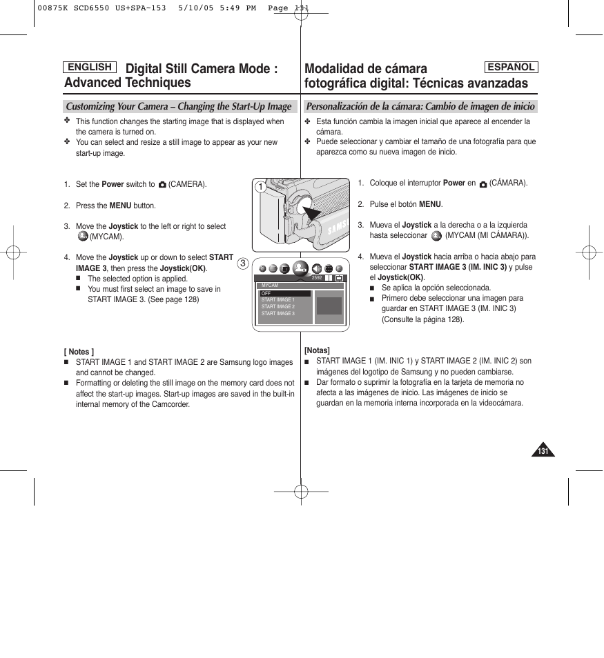 Samsung SC-D6550-XAA User Manual | Page 131 / 154