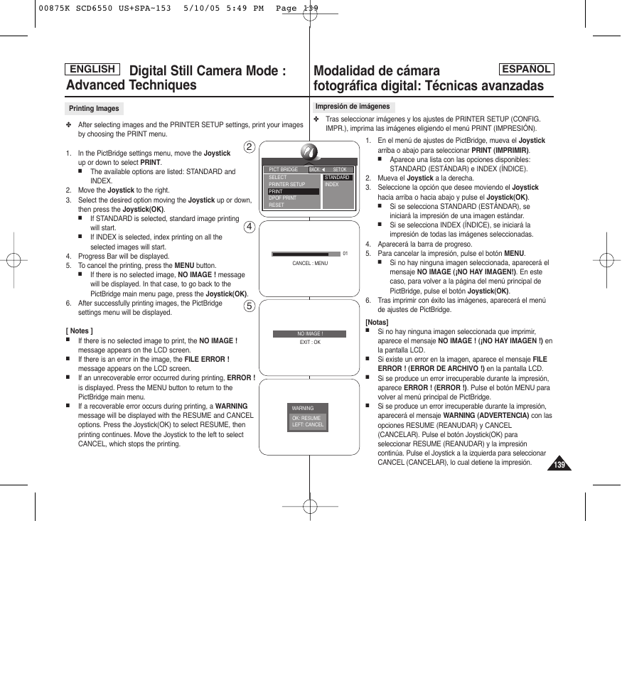 English, English español | Samsung SC-D6550-XAA User Manual | Page 139 / 154