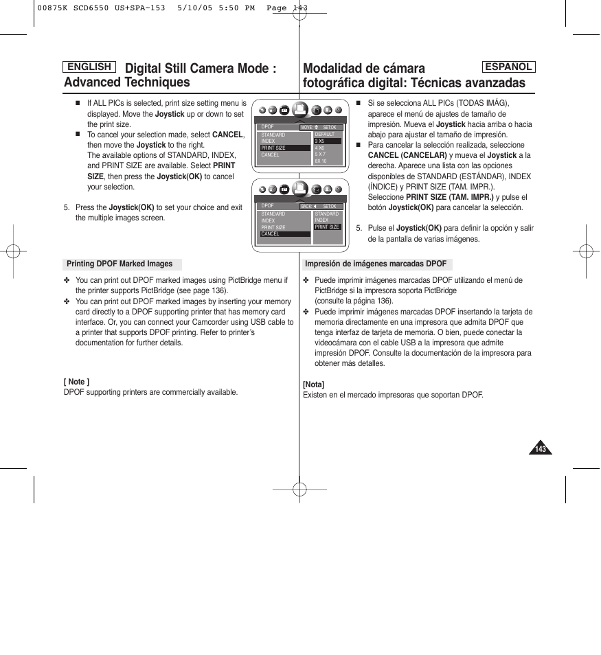 Samsung SC-D6550-XAA User Manual | Page 143 / 154