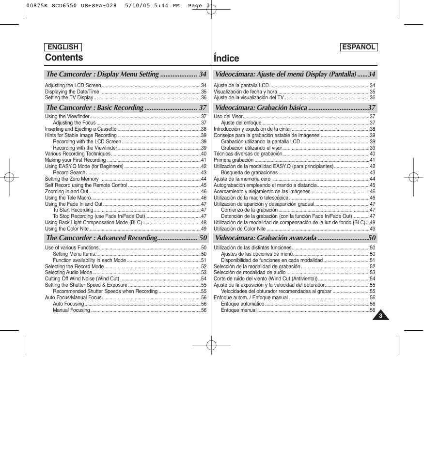 Samsung SC-D6550-XAA User Manual | Page 3 / 154