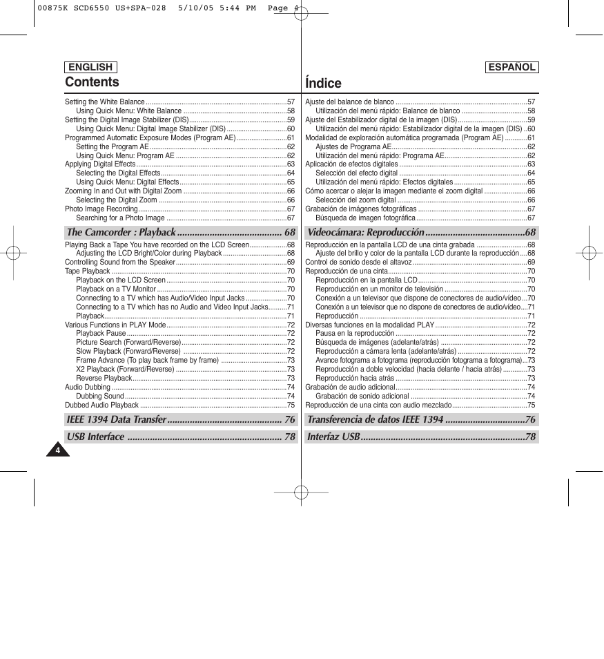 Samsung SC-D6550-XAA User Manual | Page 4 / 154