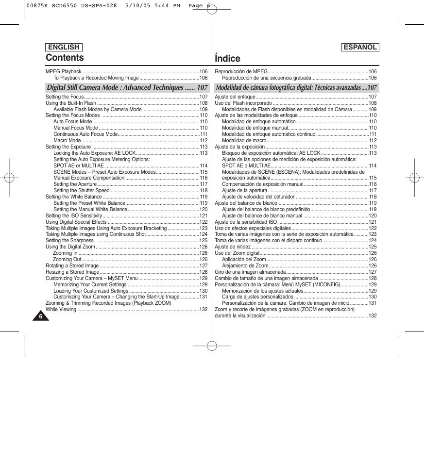 Samsung SC-D6550-XAA User Manual | Page 6 / 154