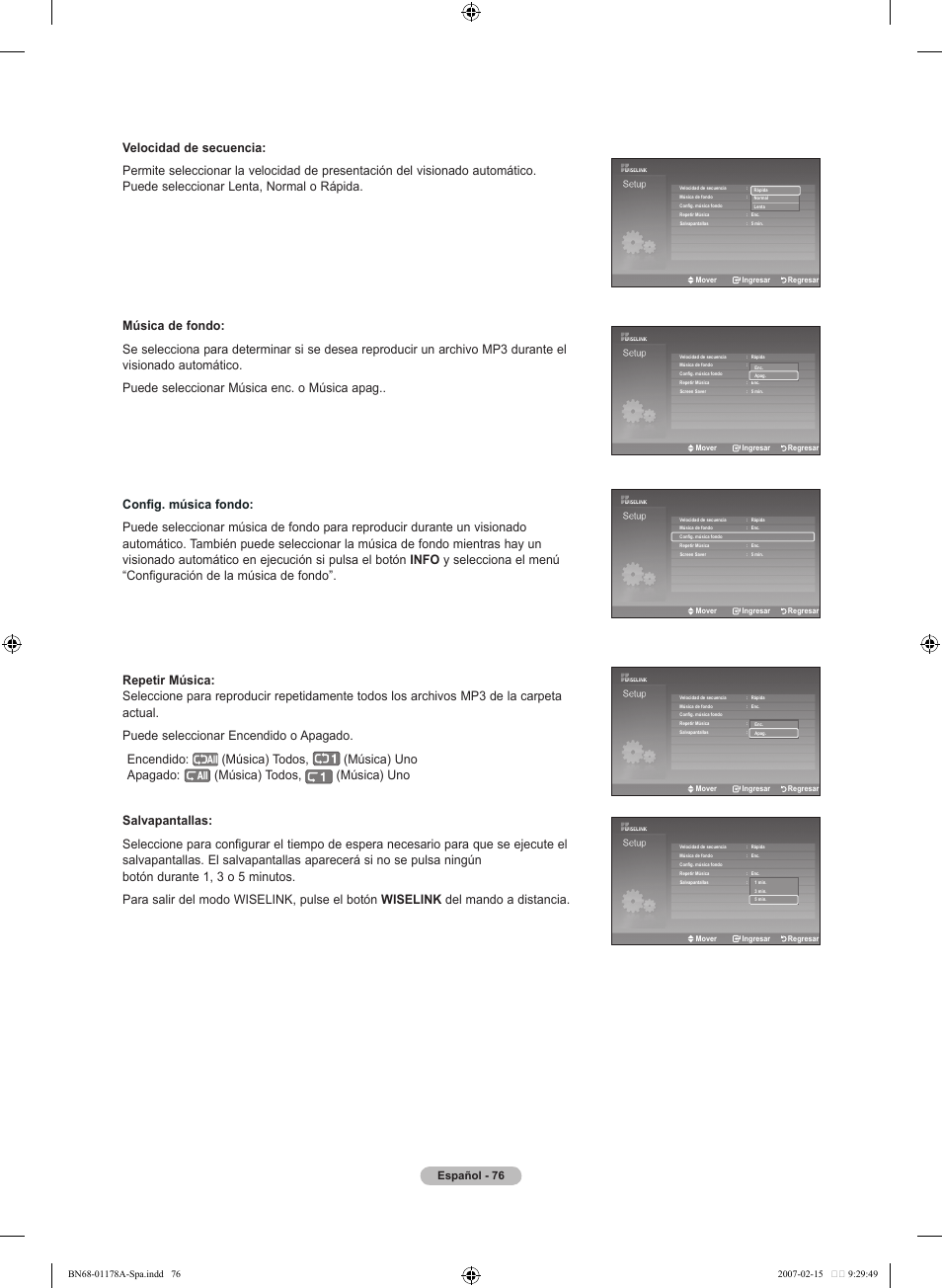 Español - 6 | Samsung LNT4665FX-XAA User Manual | Page 166 / 178