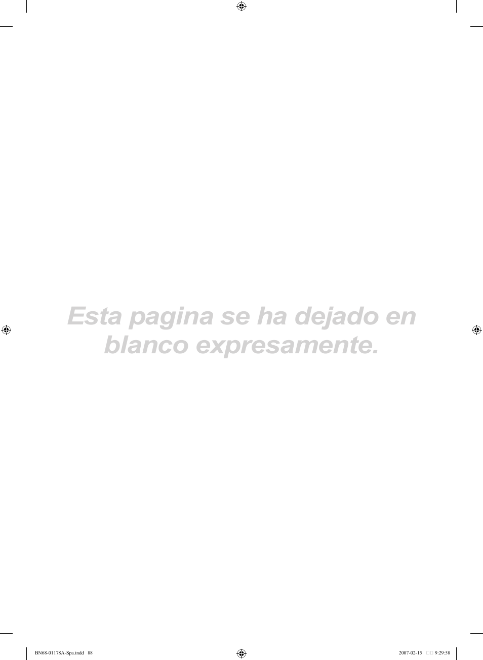 Esta pagina se ha dejado en blanco expresamente | Samsung LNT4665FX-XAA User Manual | Page 178 / 178