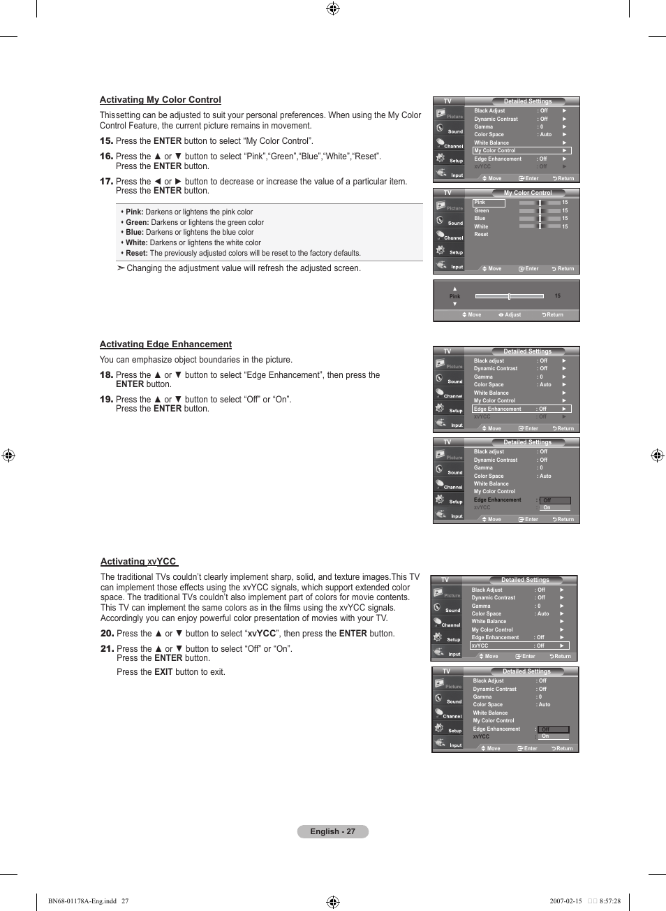 Activating | Samsung LNT4665FX-XAA User Manual | Page 29 / 178