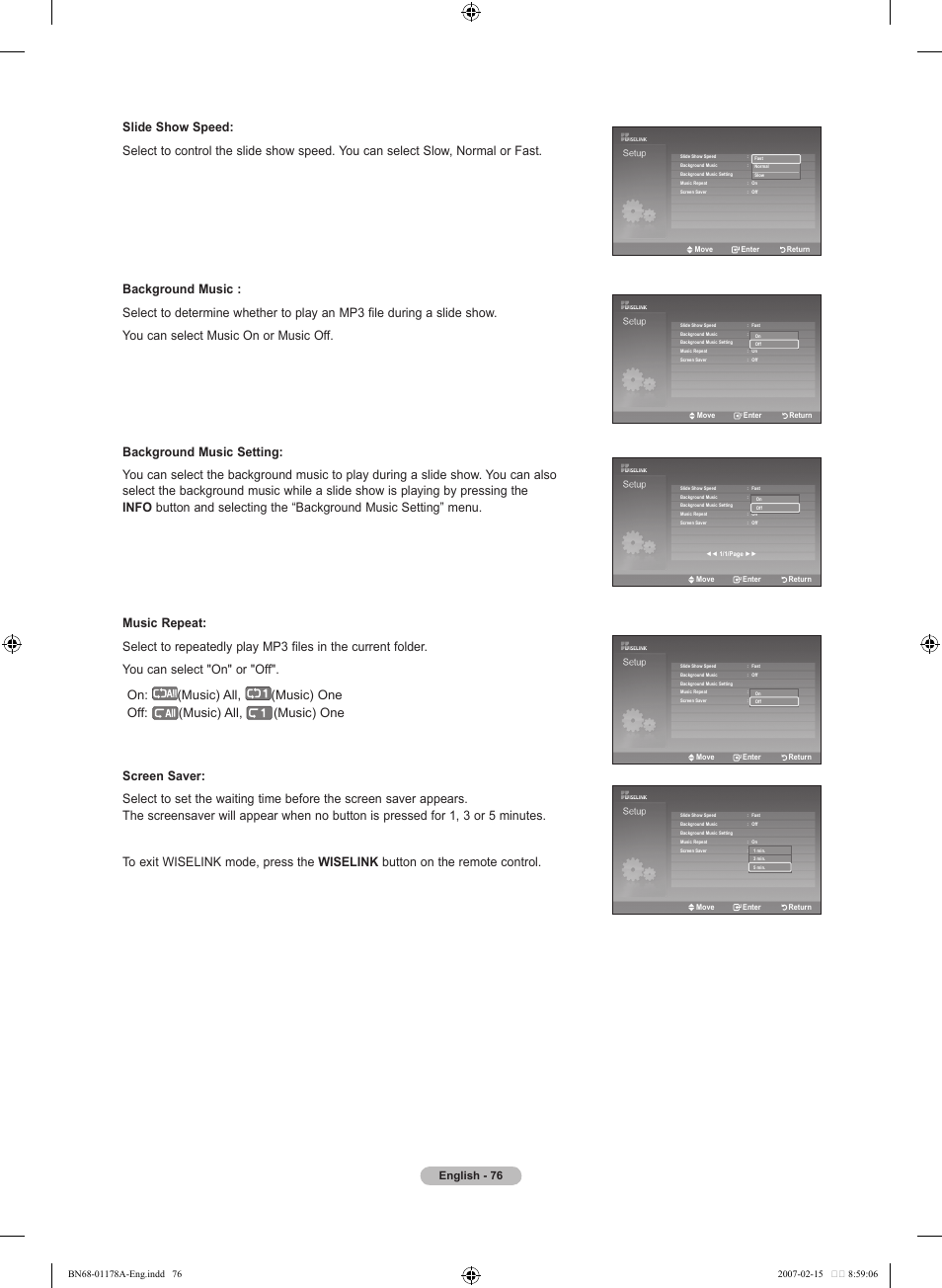 English - 6 | Samsung LNT4665FX-XAA User Manual | Page 78 / 178