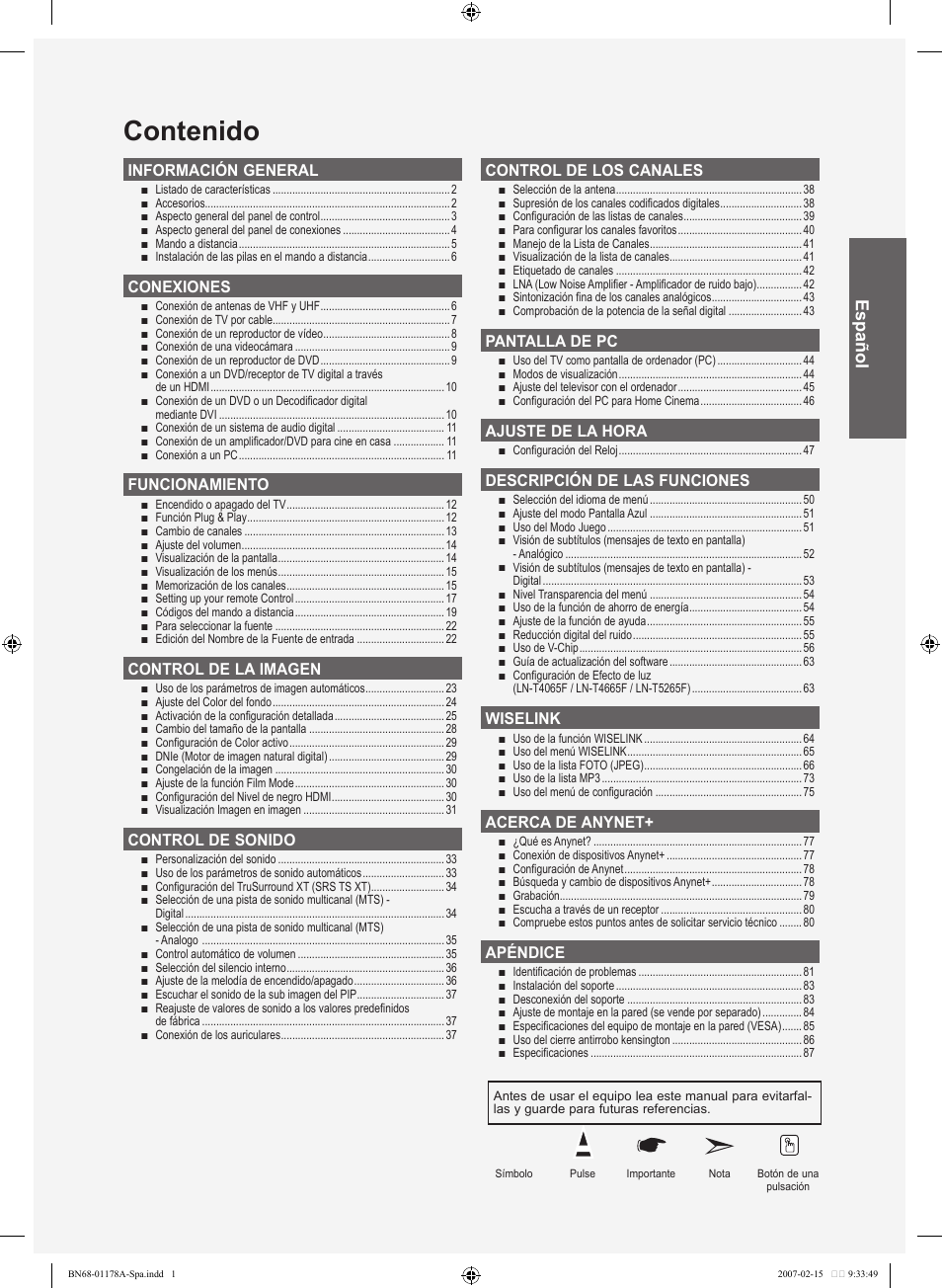 Samsung LNT4665FX-XAA User Manual | Page 91 / 178