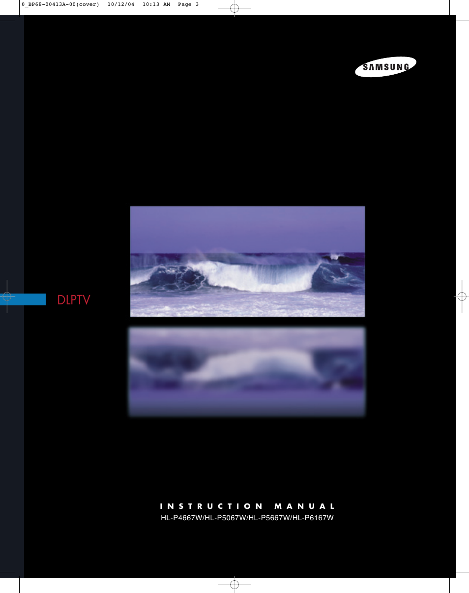 Samsung HLP4667WX-XAA User Manual | 102 pages