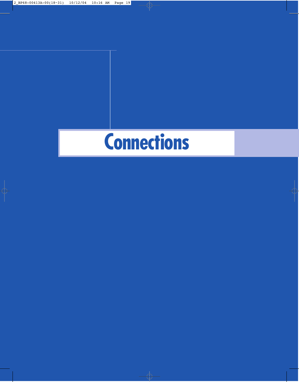 Connections | Samsung HLP4667WX-XAA User Manual | Page 19 / 102