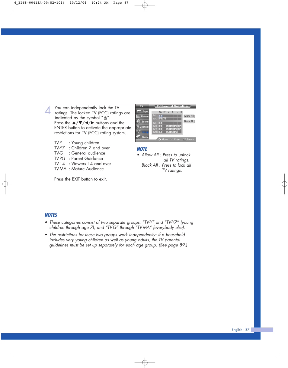 Samsung HLP4667WX-XAA User Manual | Page 87 / 102