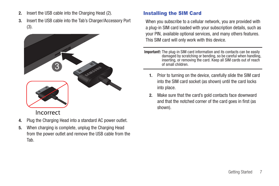 Installing the sim card | Samsung SCH-I905ZKAUSC User Manual | Page 11 / 178