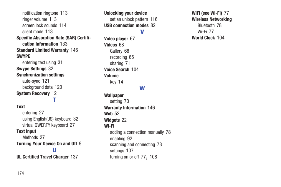 Samsung SCH-I905ZKAUSC User Manual | Page 178 / 178