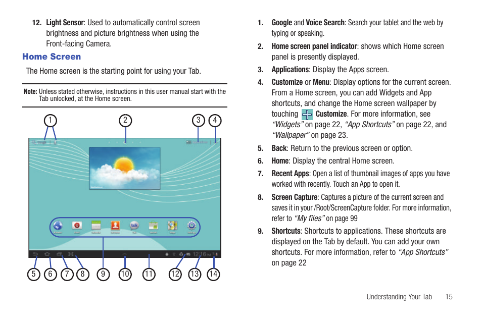 Home screen | Samsung SCH-I905ZKAUSC User Manual | Page 19 / 178