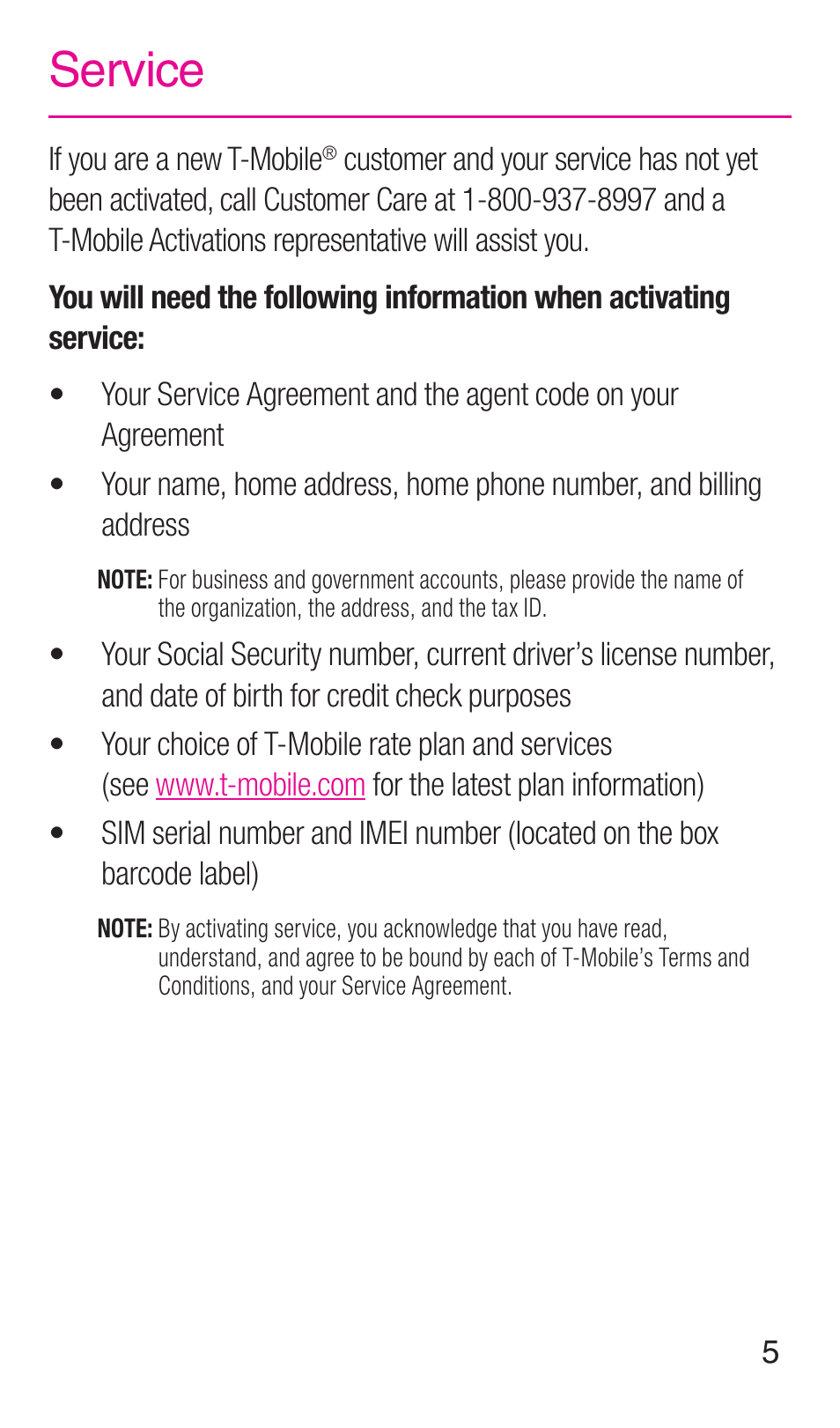 Service | Samsung SGH-T999ZAATMB User Manual | Page 7 / 40