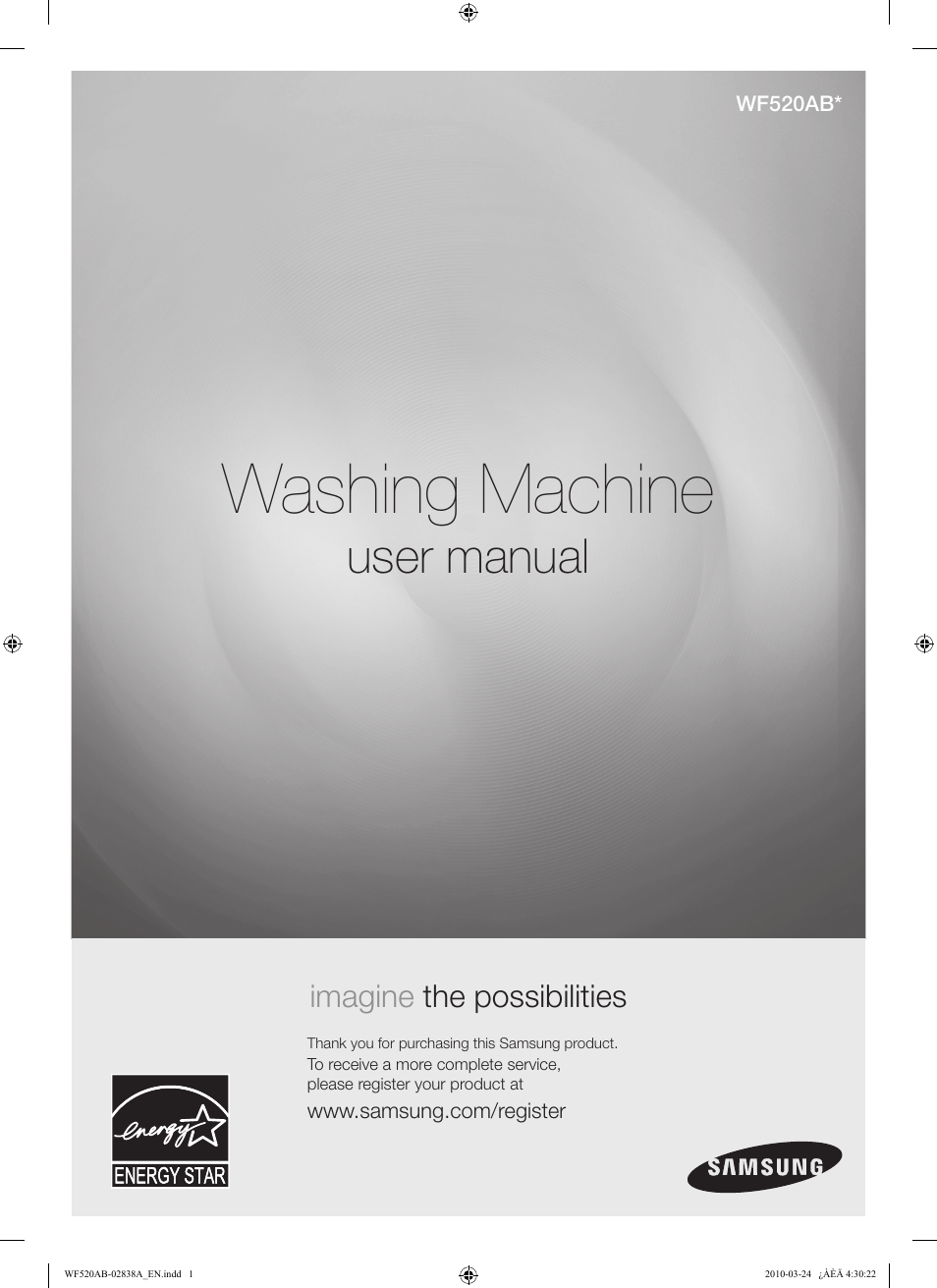 Samsung WF520ABW-XAA User Manual | 84 pages