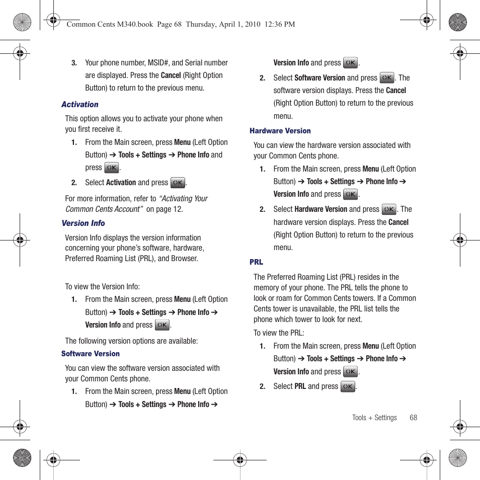 Samsung SPH-M340DAACMU User Manual | Page 71 / 102