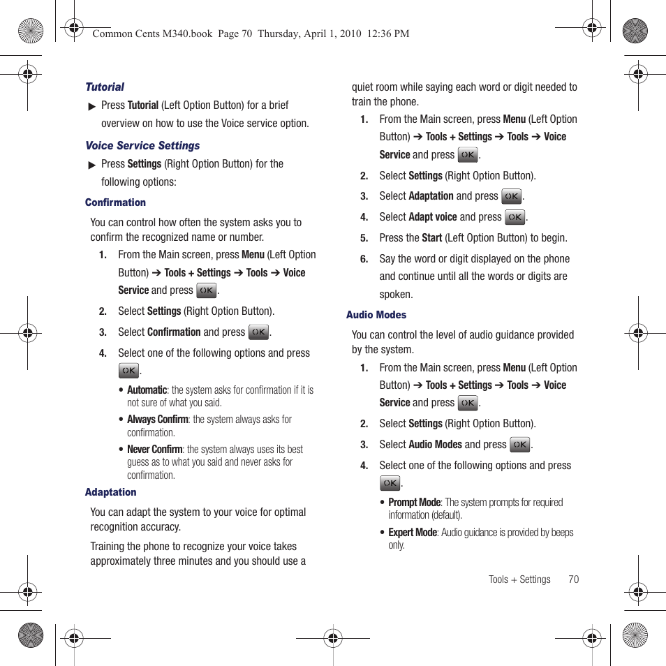 Samsung SPH-M340DAACMU User Manual | Page 73 / 102