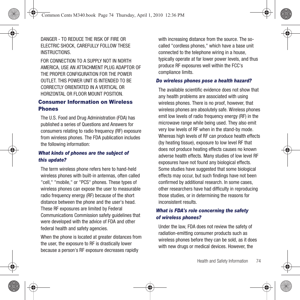 Consumer information on wireless phones | Samsung SPH-M340DAACMU User Manual | Page 77 / 102
