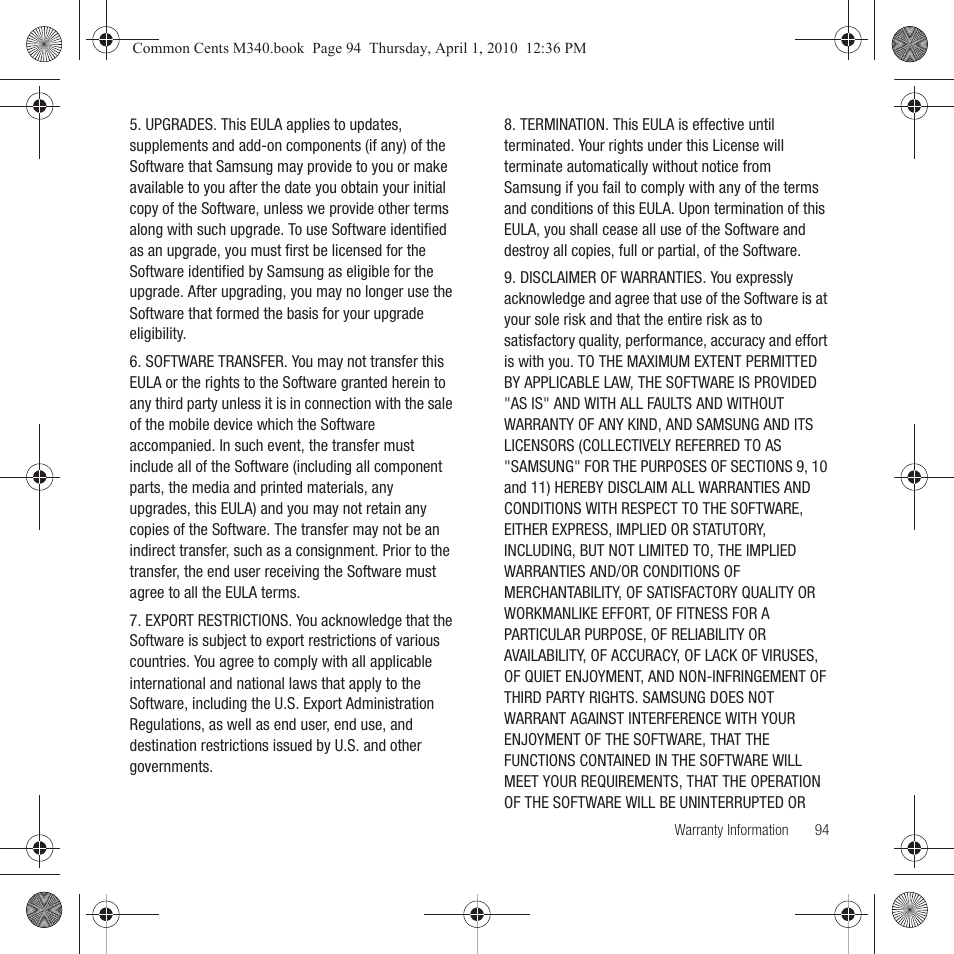 Samsung SPH-M340DAACMU User Manual | Page 97 / 102