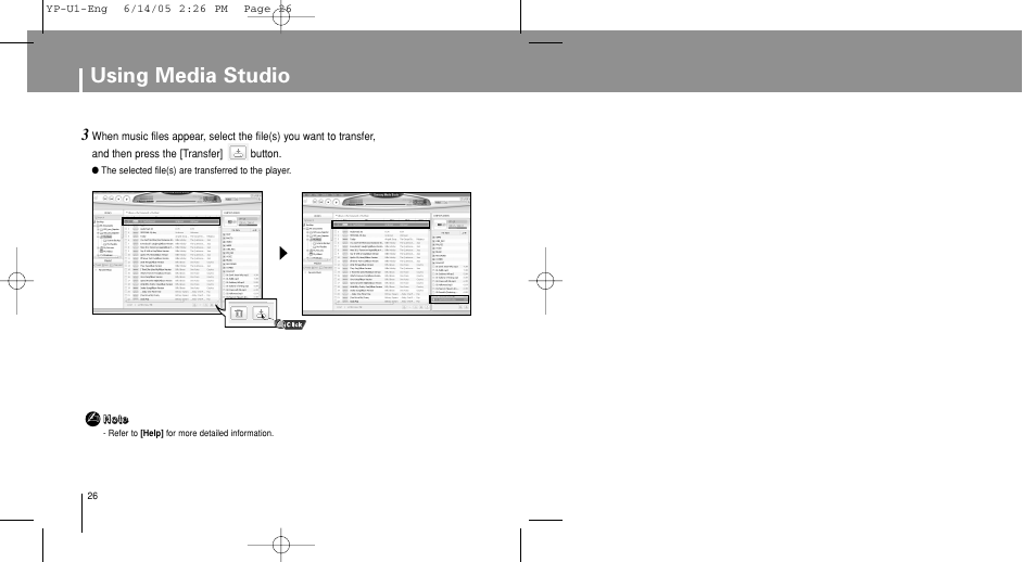 Using media studio | Samsung YP-U1XB-XAA User Manual | Page 26 / 56