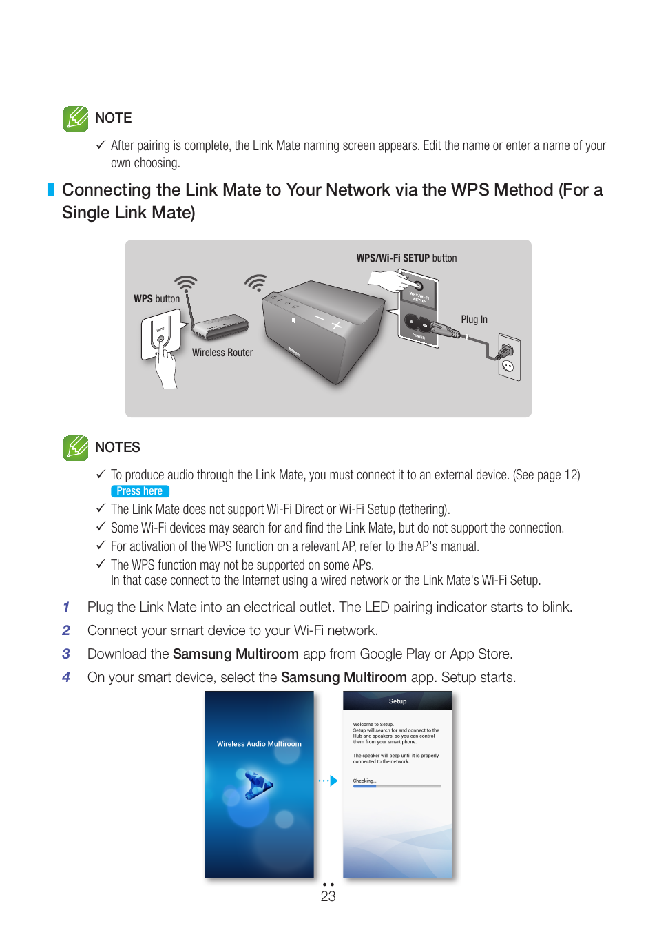 Link mate) | Samsung WAM270-ZA User Manual | Page 23 / 75