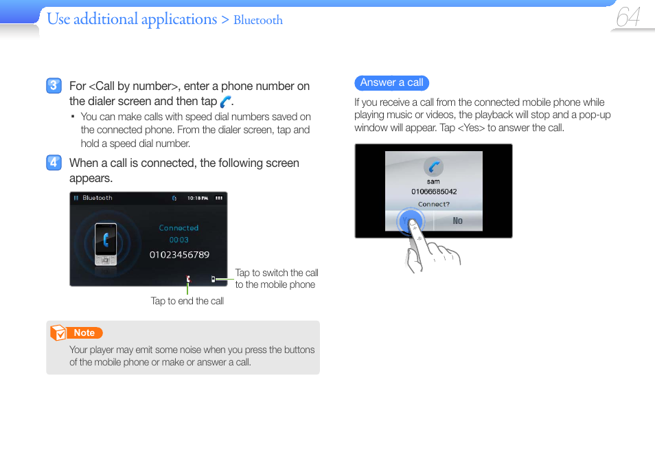 Use additional applications | Samsung YP-R1JCS-XAA User Manual | Page 66 / 95