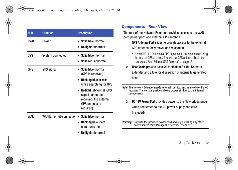 Components - rear view | Samsung SCS-26UC4 User Manual | Page 13 / 67