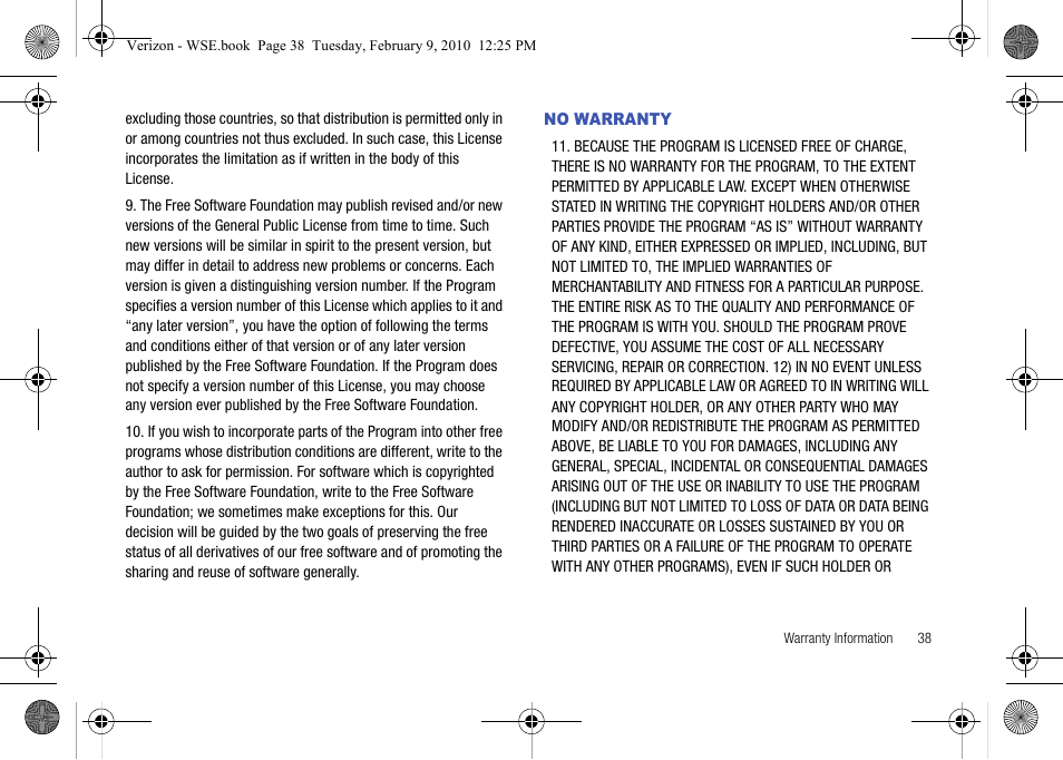 No warranty | Samsung SCS-26UC4 User Manual | Page 41 / 67