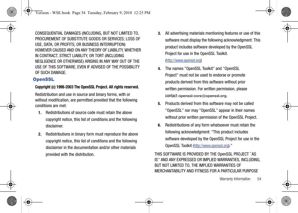 Openssl | Samsung SCS-26UC4 User Manual | Page 57 / 67