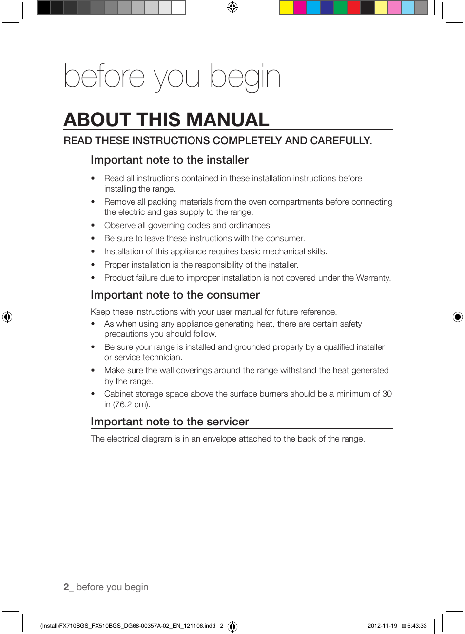 Before you begin, About this manual | Samsung NX583G0VBSR-AA User Manual | Page 2 / 40