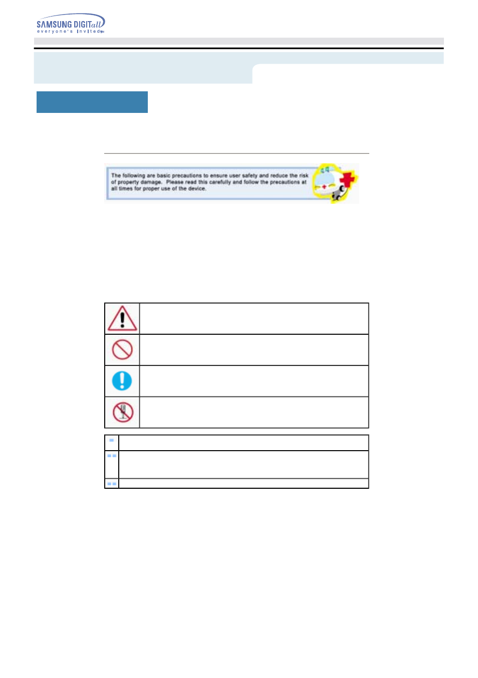 Safety precautions - natational, Safety precautions, Notational | Samsung SM-352NRNS User Manual | Page 2 / 22
