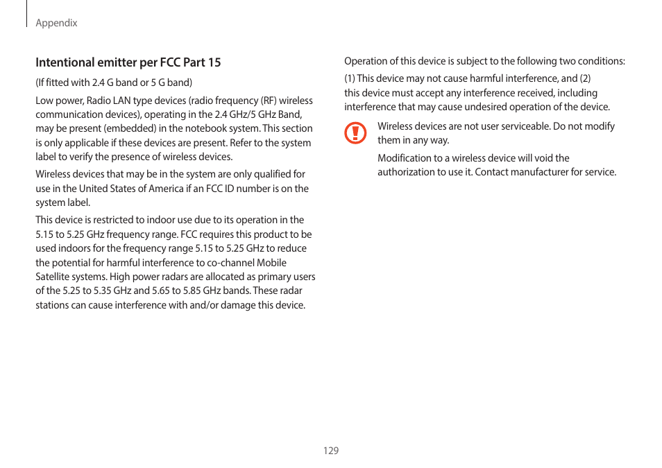 Samsung NP940X3G-K03US User Manual | Page 129 / 147