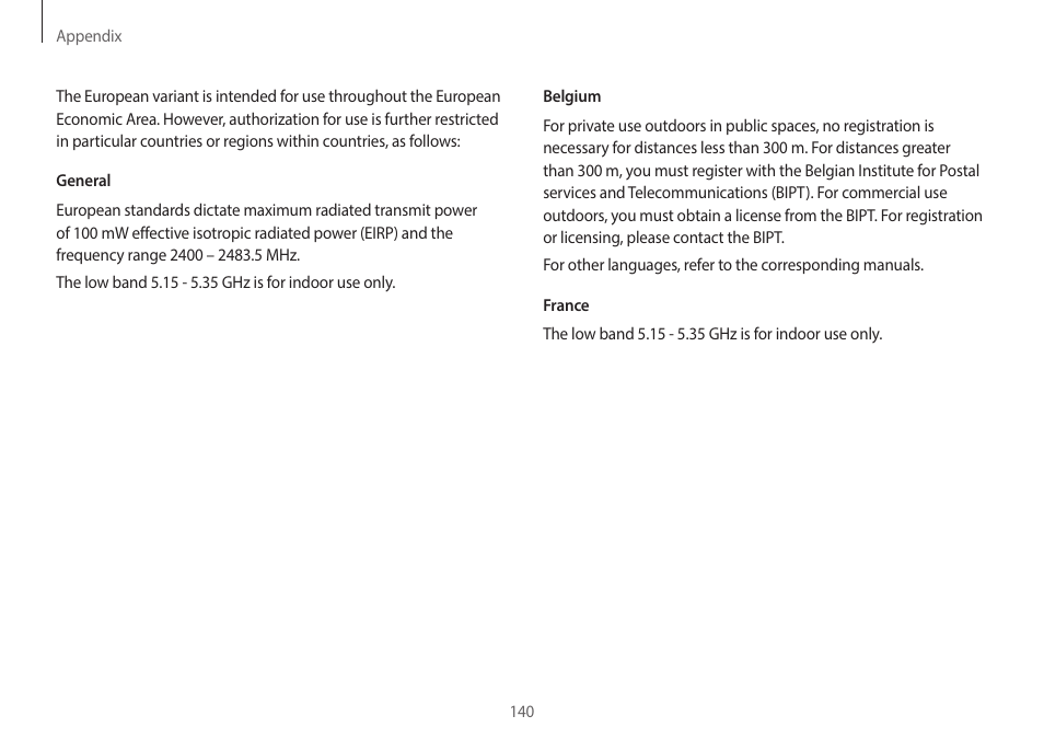 Samsung NP940X3G-K03US User Manual | Page 140 / 147