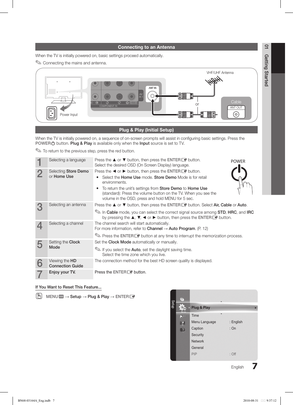 Samsung LN55C630K1FXZA User Manual | Page 7 / 52