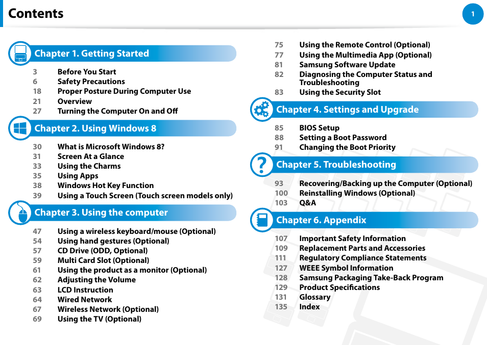 Samsung DP500A2D-K01UB User Manual | Page 2 / 136