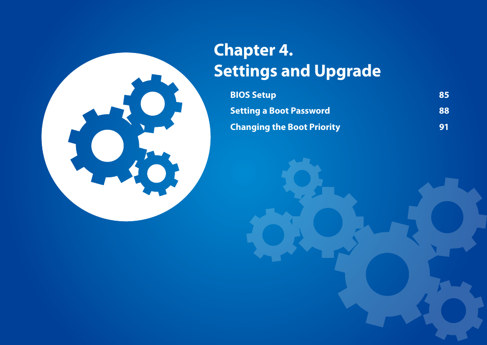 Chapter 4. settings and upgrade | Samsung DP500A2D-K01UB User Manual | Page 85 / 136