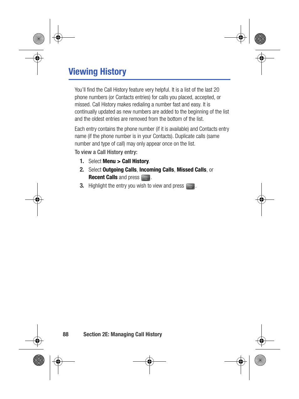 Viewing history | Samsung SPH-M500BKMEID User Manual | Page 112 / 258