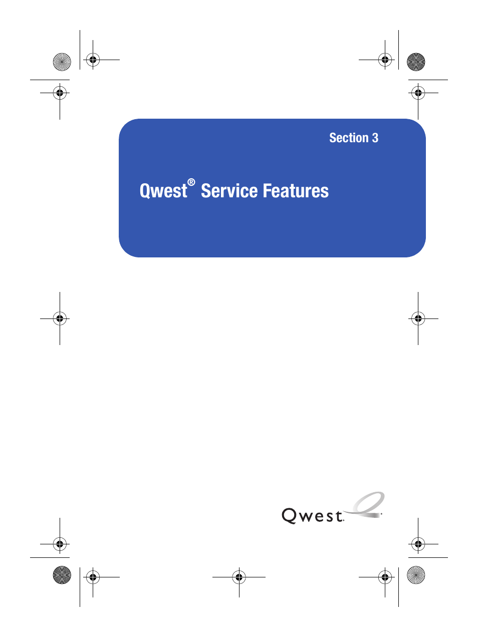 Qwest® service features, Section 3: qwest service features, Qwest | Service features | Samsung SPH-M500BKMEID User Manual | Page 193 / 258