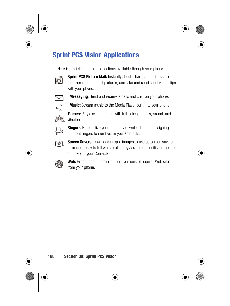 Sprint pcs vision applications | Samsung SPH-M500BKMEID User Manual | Page 212 / 258