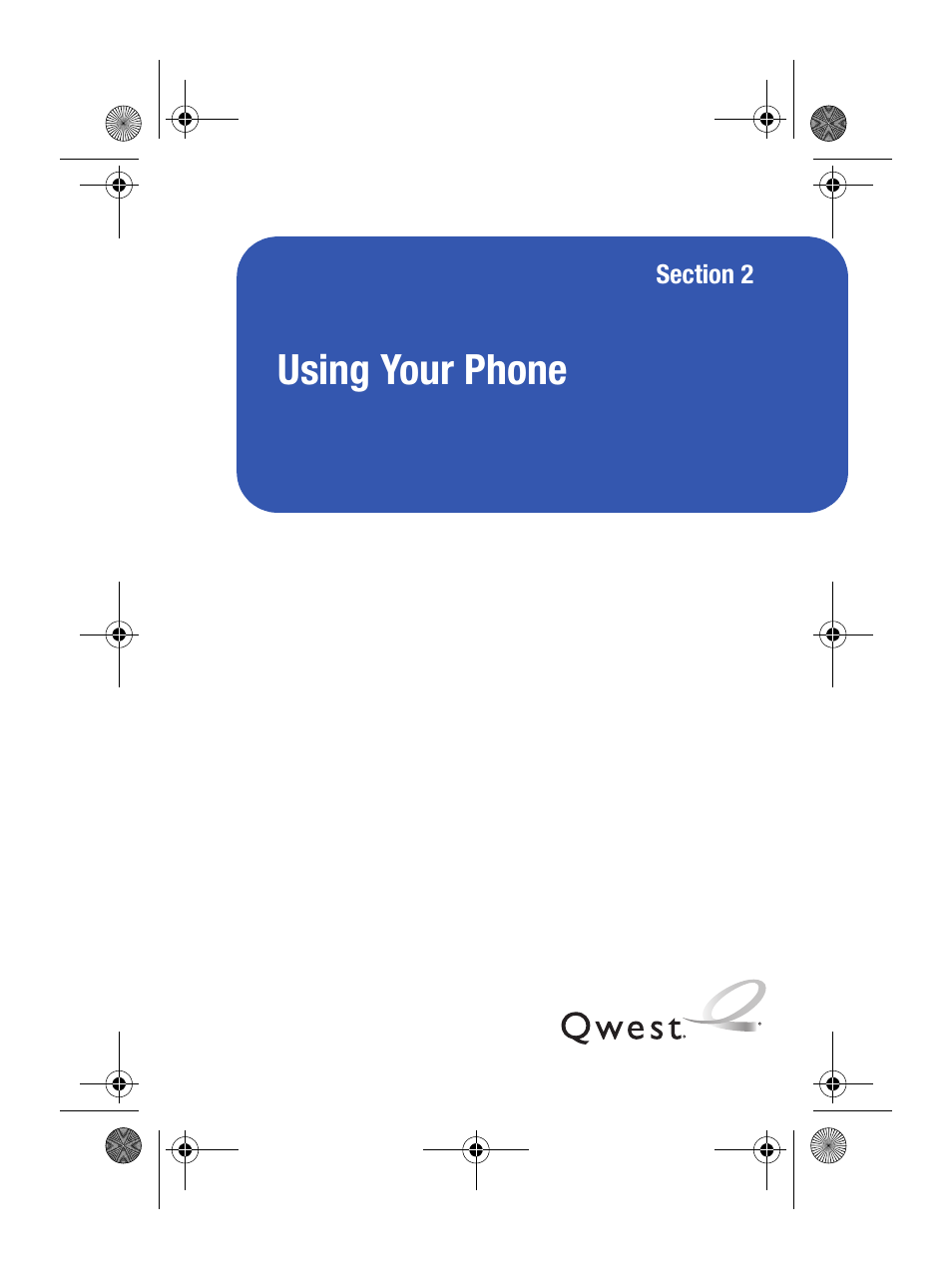 Using your phone, Section 2: using your phone | Samsung SPH-M500BKMEID User Manual | Page 33 / 258