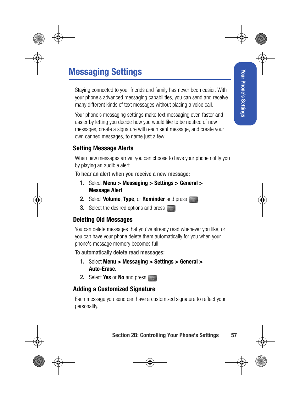 Messaging settings | Samsung SPH-M500BKMEID User Manual | Page 81 / 258