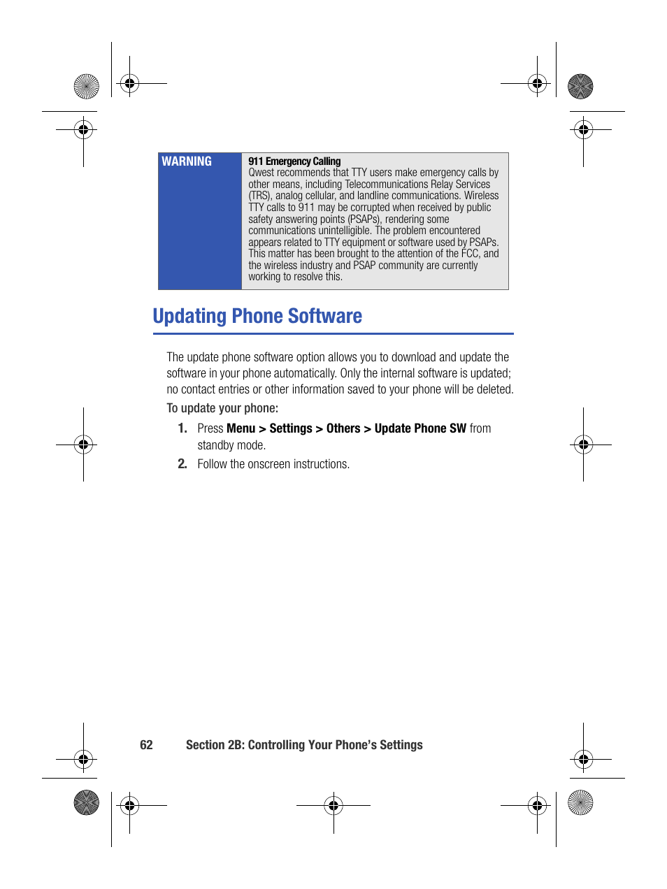 Updating phone software | Samsung SPH-M500BKMEID User Manual | Page 86 / 258