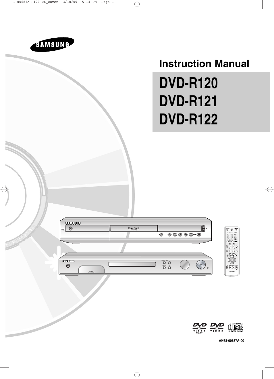 Samsung DVD-R120-XAA User Manual | 95 pages