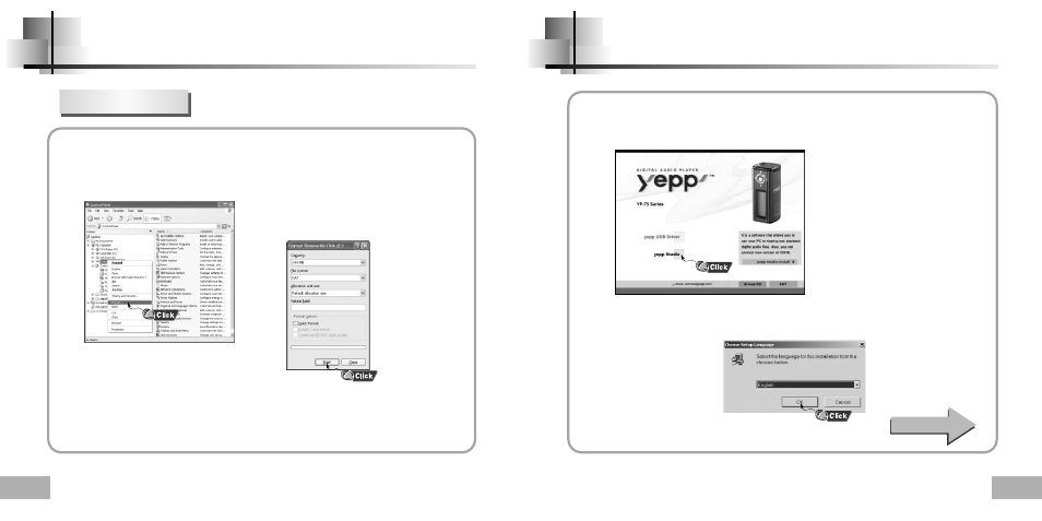 Installing yepp studio, Using the removable storage | Samsung YP-T5H-XTL User Manual | Page 12 / 32