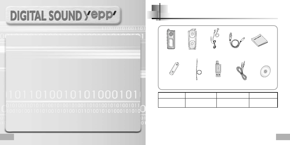 Accessories, Hour continuous play, Voice recording function | Samsung YP-T5H-XTL User Manual | Page 5 / 32