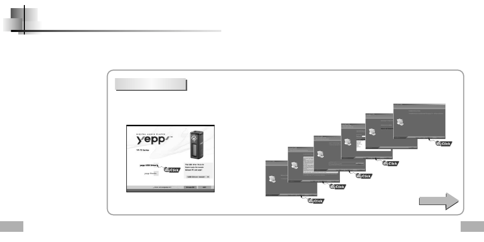 Connection to computer, Connecting the yepp to a pc, System requirements | Installing software | Samsung YP-T5H-XTL User Manual | Page 7 / 32